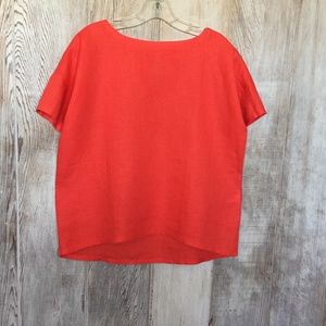 Eileen Fisher Drop Shoulder Short Sleeve Top XXS